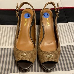 Coach wedges - Size 7.5